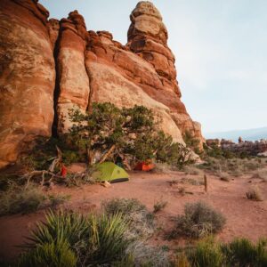 Women Backpacking in the Needles District of Canyonlands National Park