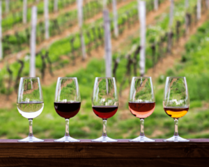 Wine taste in the Blue Ridge Mountains