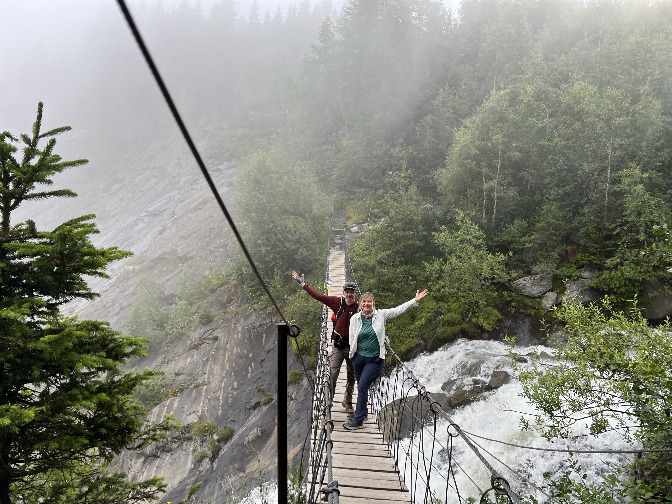 Himalayan suspension bridge