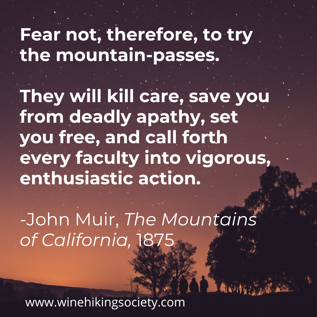 Popular John Muir quote - Fear not, therefore, to try the mountain-passes. They will kill care, save you from deadly apathy, set you free, and call forth every faculty into vigorous, enthusiastic action. Popular John Muir quote - Fear not, therefore, to try the mountain-passes. They will kill care, save you from deadly apathy, set you free, and call forth every faculty into vigorous, enthusiastic action.