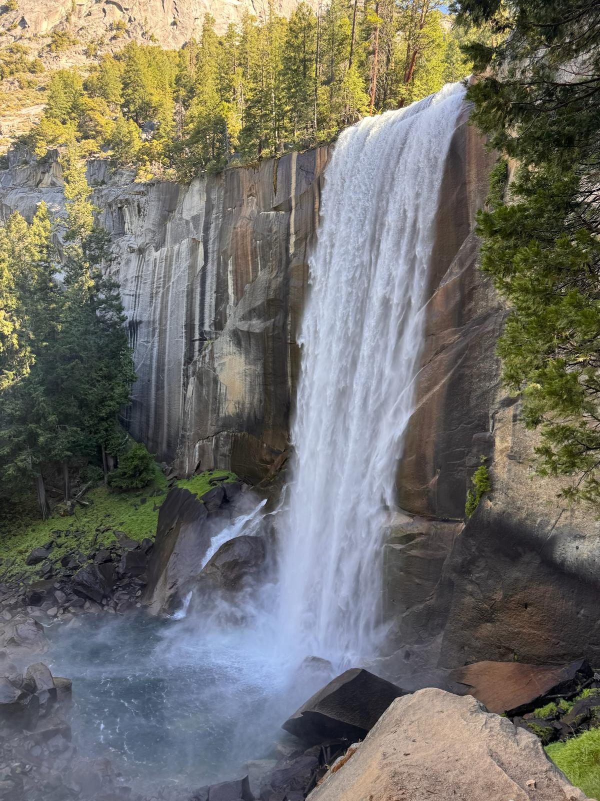 Vernal Falls in Yosemite National Park in California Vernal Falls in Yosemite National Park in California
