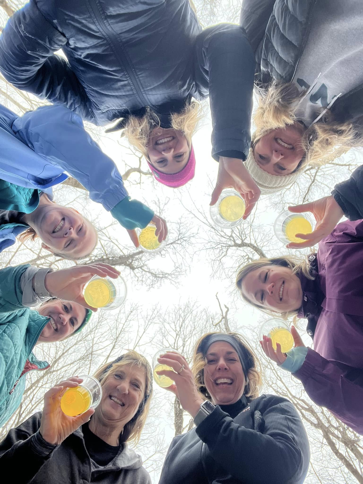 Women from the Wine Hiking Society in Charlotte, North Carolina