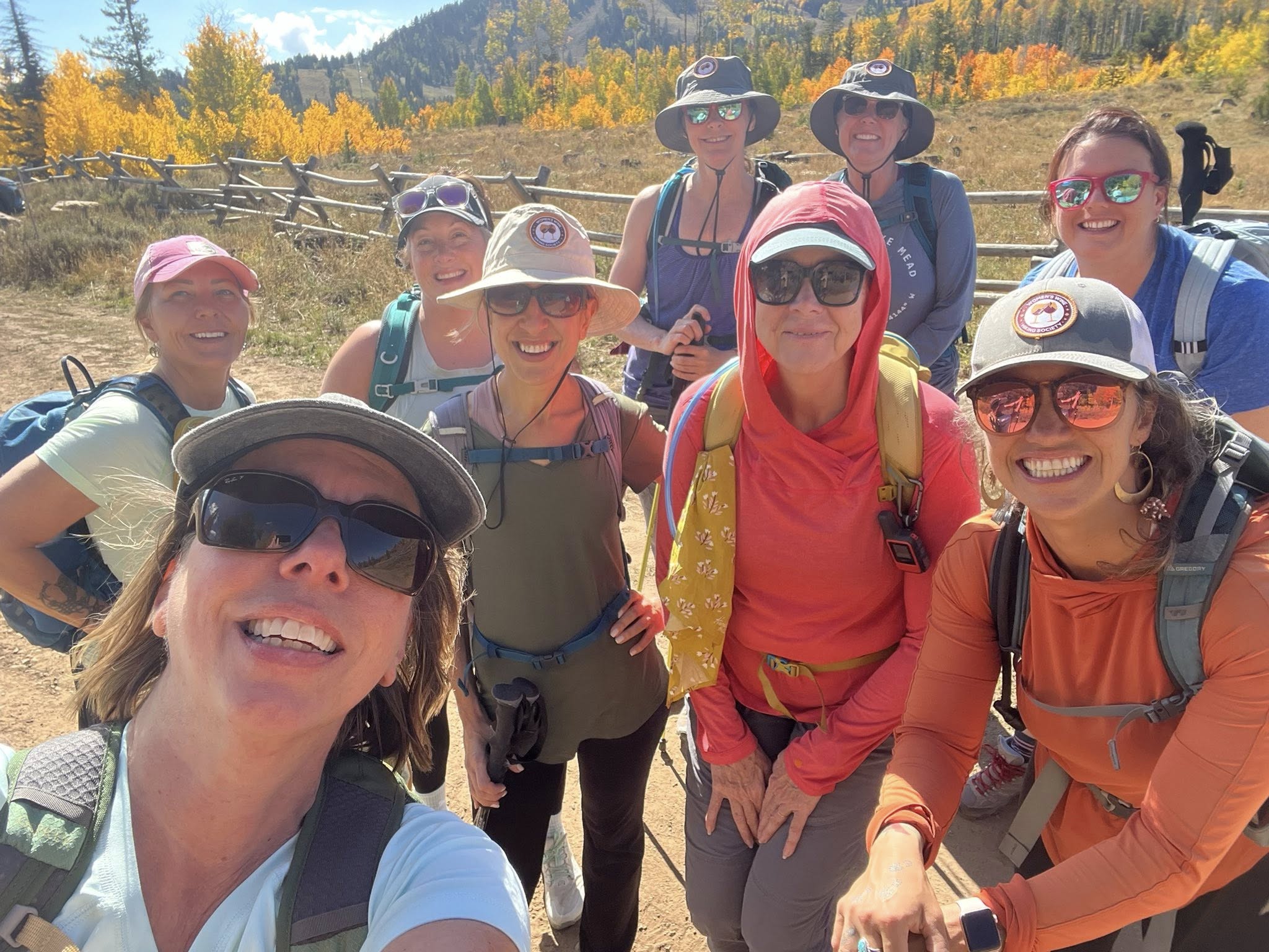 Ambassador Amy at the Wine Hiking Society ambassador retreat near Bear Lake, Idaho