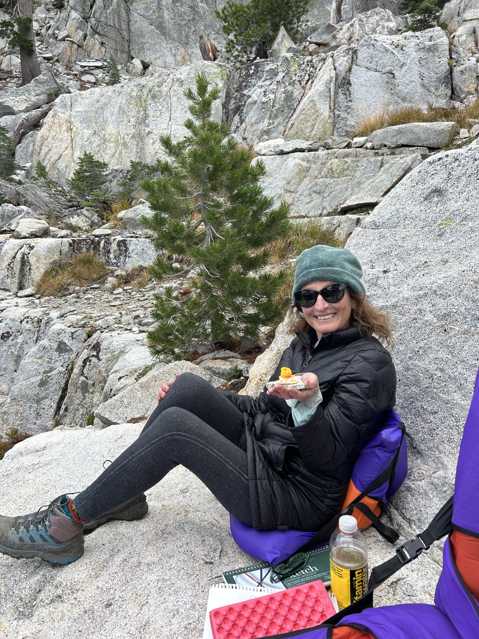 Women's Wine Hiking Society Humboldt County ambassador Terry Bean loves to backpack