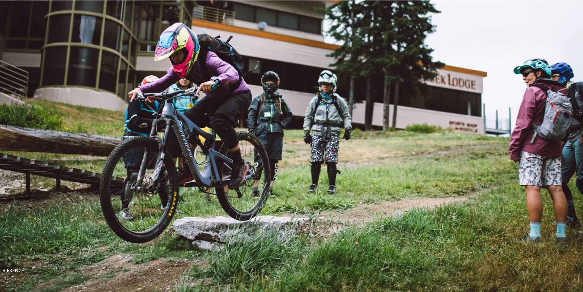 SheJumps, 501(c)(3) nonprofit organization helping girls get into the outdoors - girls learning to mountain bike