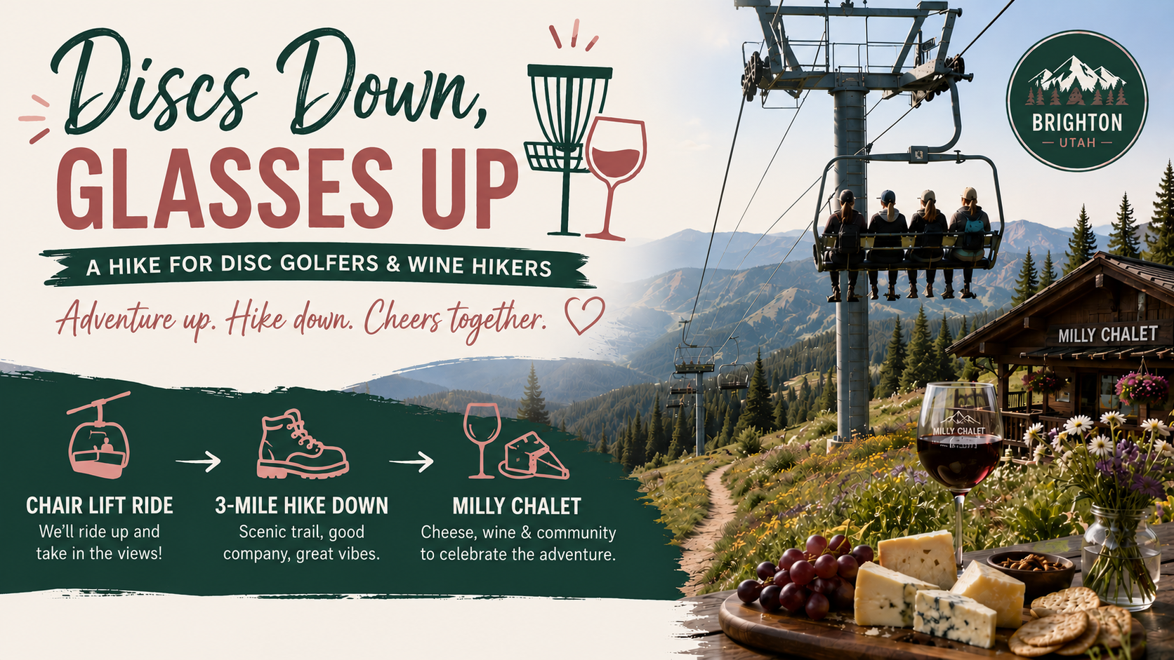 Women's Disc Golf Championship Hike at Brighton Ski Resort, Utah