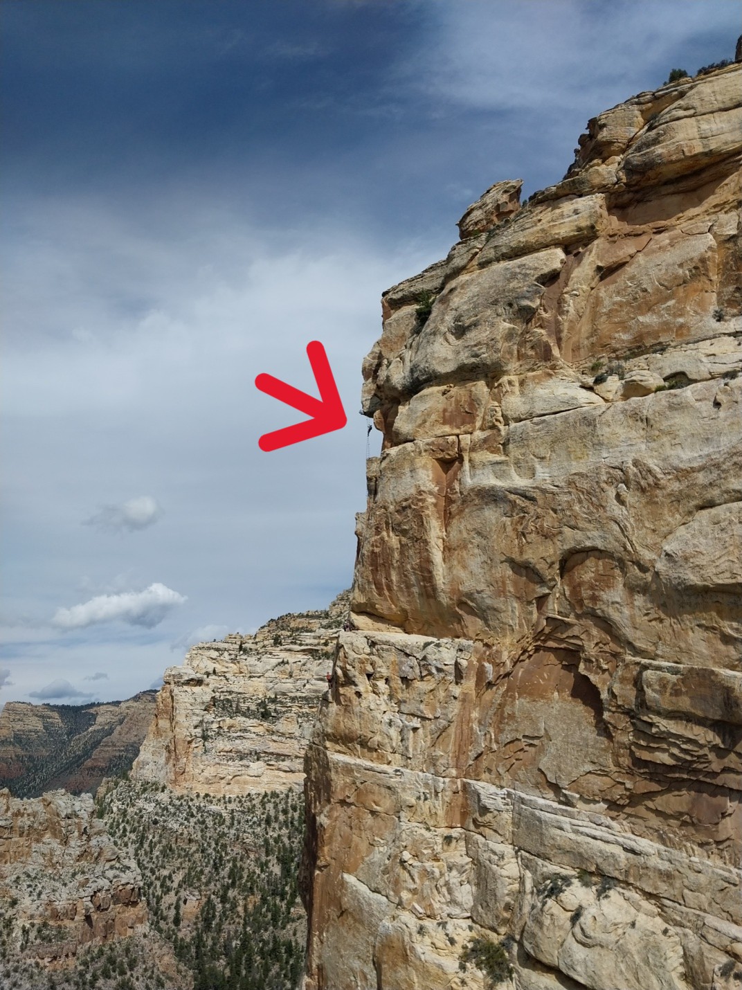 Helix Ladder on the Ashley Gorge Via Ferrata
